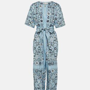 Tory Burch Printed Cotton Poplin Jumpsuit